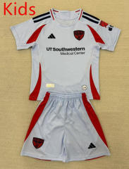 2025-2026 FC Dallas Away Grey Kid/Youth Soccer Uniform-AY