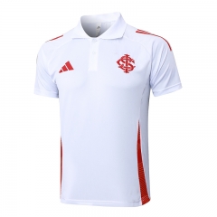 2024-2025 Brazil SC Internacional White Thailand Polo Shirt-815