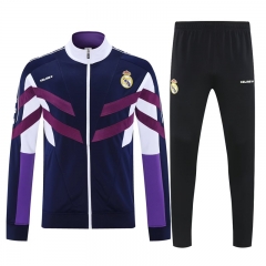 Retro Version  Real Madrid Purple  Thailand Soccer Jacket Uniform-4627