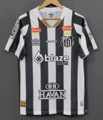 2024-2025 Santos FC Away Black&White #10 Thailand Soccer Jersey AAA-3079