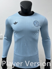 Player Version 125th Anniversary  Germany  Blue LS Thailand Soccer Jersey AAA-0871