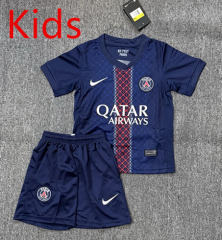 25-26 Paris SG Home Royal Blue Kids/Youth Soccer Uniform-4247