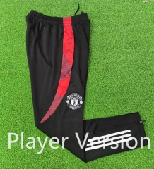 Player Version 24-25 Manchester United Black Thailand Soccer Long Pants-9926