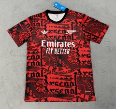(S-4XL) 2025-2026 Arsenal Graffiti Red Thailand Soccer Jersey AAA-4506