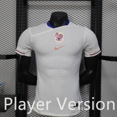 Player Version 2025-2026 France Away White Thailand Soccer Jersey AAA-888
