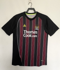 Retro Version 08-09  Manchester City Away Red&Black Thailand Soccer Jersey-811