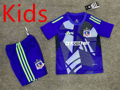 2025-2026 Colo-Colo Goalkeeper Purple  Kids/Youth Training Soccer Uniform-6748