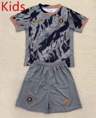 25-26 Concept Edition Chelsea Grey Kid/Youth Soccer Uniform-AY