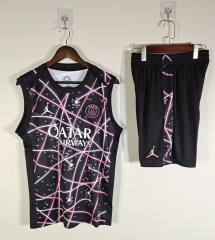 25-26 Paris SG Black&Pink Thailand Training Soccer Vest Uniform-418