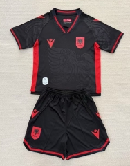 2025-2026 Albania 2nd Away Black Soccer Uniform-AY
