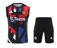 2025-2026 Manchester United Red&Black&White Thailand Training Vest Uniform-418