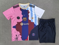 2025-2026 Special Version Barcelona Messi Red&White&Blue   Soccer Uniform-718