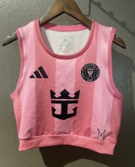 25-26 Inter Miami CF Home Pink Women Thailand Soccer Yoga Vest Jersey AAA-7411