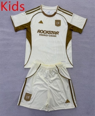 2025-2026 Los Angeles FC Beige Training  Kids/Youth Soccer Uniform-AY