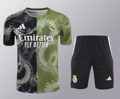 2025-2026 Dragon Edition Real Madrid Black&Green Training Soccer Uniform-418