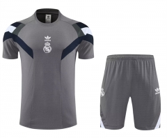 2025-2026 Real Madrid Grey Training Soccer Uniform-4627