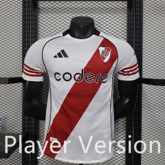 Player Version 2025-2026 River Plate Home White Thailand Soccer Jersey AAA-888