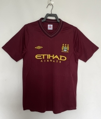 Retro Version 12-13   Manchester City Away Red  Thailand Soccer Jersey-811