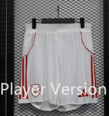 (S-3XL) Player Version 2025-2026 Arsenal Home White Thailand Soccer Shorts-888