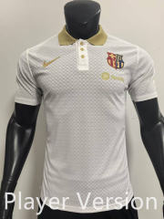 Player Version 25-26 Barcelona White Thailand  Soccer Jersey AAA-SJ