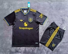 25-26 Manchester United 2nd Away Black Thailand Soccer Uniform-2483