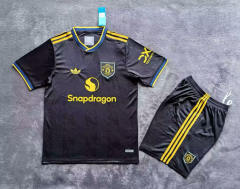 25-26 Manchester United 2nd Away Black Thailand Soccer Uniform-2483