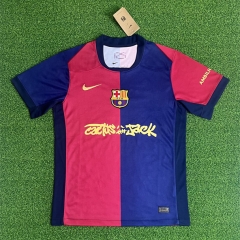 (S-4XL) 25-26 Music Union Edition Barcelona Home Red&Blue Thailand Soccer Jersey AAA-403