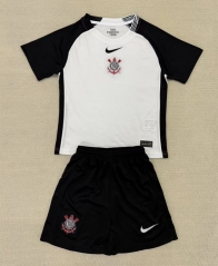 25-26 Corinthians  Home White&Black Soccer Uniform-AY