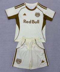 25-26 New York Red Bulls Beige Soccer Uniform-AY