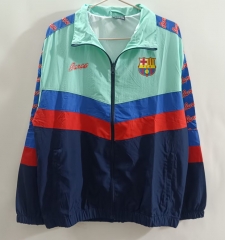 25-26 Barcelona Blue Thailand Soccer Trench Coat-1836