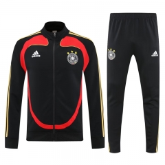 25-26 Germany Black Thailand Soccer Jacket Unifrom-4672