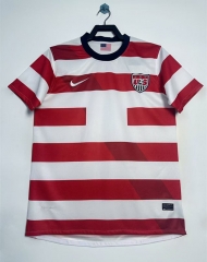 Retro Version 2013 USA Home Red&White Thailand Soccer Jersey AAA-811