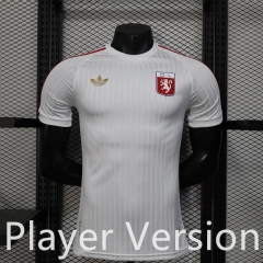 Player Version 25-26 Anniversary Edition Olympique Lyonnais White Thailand Soccer Jersey AAA-888