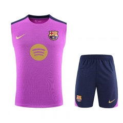 2025-2026 Barcelona Pink Thailand Soccer Training Vest Uniform-418