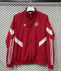 (S-3XL) 25-26 Bayern Red Thailand Soccer Trench Coat-GB