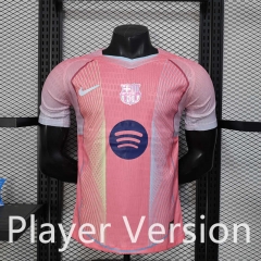 Player Version 25-26 Barcelona Pink Thailand Soccer Jersey AAA-888