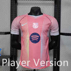 Player Version 25-26 Barcelona Pink Thailand Soccer Jersey AAA-888