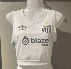 2025-26 Santos FC White Women Thailand Soccer Yoga Vest Jersey AAA-7411
