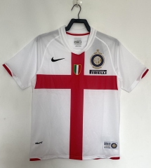 Retro Version 07-08 Inter Milan Away White&Red Thailand Soccer Jersey AAA-811