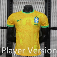 Player Version 25-26 Special Edition Brazil Yellow  Thailand Soccer Jersey AAA-888