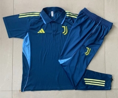 25-26 Juventus Royal Blue  Thailand Polo Uniform-815