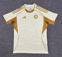 (S-4XL) 25-26 New England Revolution Beige Thailand Soccer Training Jersey AAA-512
