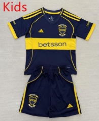 2025-2026 Boca Juniors Home Blue  Kids/Youth Soccer Uniform-AY