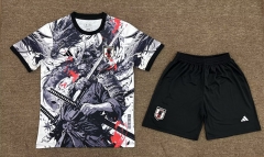 25-26 Special Edition Japan White&Grey Soccer Uniform-709