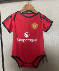 2025-2026 Manchester United Home Red Baby Soccer Uniform-CS