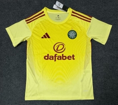 (S-4XL) 25-26 Celtics 2nd Away Yellow Thailand Soccer jersey AAA-5931