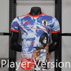 Player Version 25-26 Special Edition Japan Blue&Red Thailand Soccer Jersey AAA-888