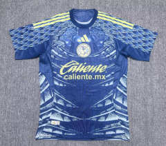 (S-4XL) 25-26 Club América Away Blue Thailand Soccer Jersey -4442