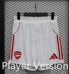 Player Version 25-26  Arsenal White Thailand Soccer Shorts-888