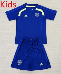 25-26 Boca Juniors Blue Kids/Youth Soccer Training Uniform-AY